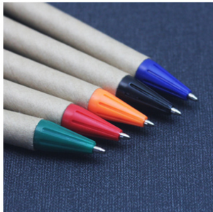 Promotion Environmentally Friendly Kraft Paper Ballpoint <b>Pen</b> Press With Printing Custom Logo for Stationery - Product Image 2