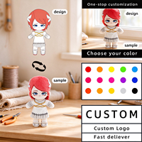 Peluche personnalisée de dessin animé, peluche douce personnalisée, poupée en peluche d'anime, peluche de personnage de jeu d'animation faite à la main, cadeau pour les fans