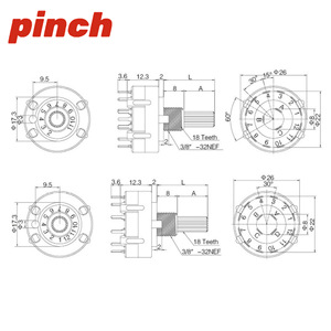 สวิตช์ DIP แบบปรับได้ 12 ตำแหน่ง รุ่น Pinch Rs26 สำหรับบอร์ด PCB - Product Image 2
