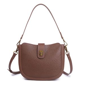 Ando Bag Genuine Cowhide Leather Saddle Shoulder Bag Women Flap <b>Crossbody</b> <b>Purse</b> with Adjustable Strap - Product Image 5