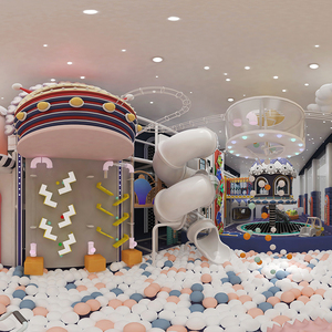 Enorme Parco Giochi al Coperto <span class=keywords><strong>per</strong></span> <span class=keywords><strong>Bambini</strong></span> con Altalene Morbide, Castello Gonfiabile, Struttura <span class=keywords><strong>per</strong></span> Arrampicata, Ristoranti e Parco Trampolini - Product Image 5