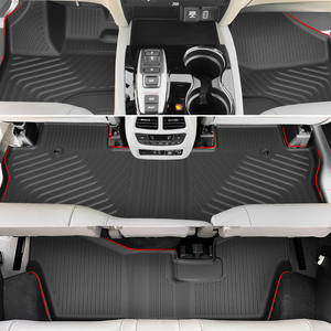 Alas kursi Honda <span class=keywords><strong>Pilot</strong></span> 8 aksesoris tahan lama TPE Cargo Liner belakang bagasi tikar sandaran tikar lantai - Product Image 6