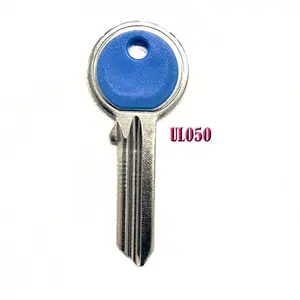 hot sell made in China fast ship UL050 keyway blank keys with color plastic head key blank