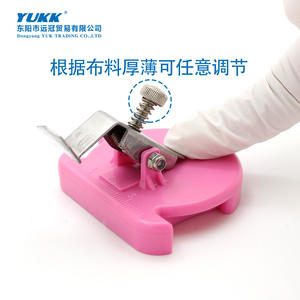 Nouvel outil multifonction amélioré en plastique pour machine à coudre, jauge magnétique ronde compacte pour positionnement des bords et anti-roulement - Product Image 3