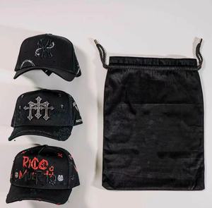 En stock: Paquete de gorras LOOK at ME de gamuza personalizadas de 5 paneles, gorras Dandi vintage, gorras Dandi Natanael Cano - Product Image 4