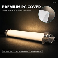 Système d'éclairage LED pour volailles LUXINT, 4 pieds, 5 pieds, 40W, 50W, 60W, IP69K, IK10, lumière LED tri-étanche, dimmable, pour poulailler, ferme avicole