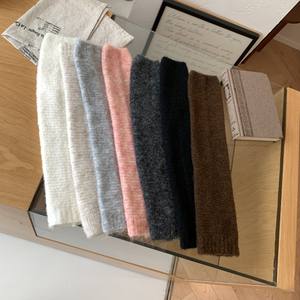 Bottines chaussettes pour femmes, automne et hiver, chaudes, anti-boulochage, couture sans os, amincissantes, allongeantes, en laine, basiques pour tous les jours - Product Image 2