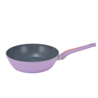 Ensemble de casseroles et poêles professionnel antiadhésif en aluminium moulé sous pression, couleur lavande, 7 pièces, pour la cuisine à domicile, ensemble de cuisine personnalisé