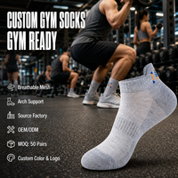 Chaussettes de sport athlétiques personnalisées avec logo, respirantes en maille et absorbantes en tissu éponge, pour hommes et femmes