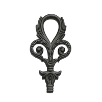 Clôture de jardin en fer forgé artisanal, résistante à la rouille, design européen moderne, ornements de fleurs et de feuilles, prix d'usine