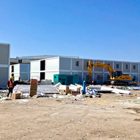 Maison conteneur en acier détachable 20 pieds 40 pieds, utilisation pour appartement modulaire préfabriqué
