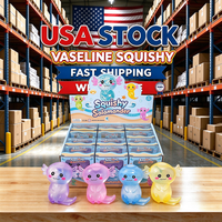 Disponible en stock aux États-Unis : Pendentif jouet anti-stress Vaseline Axolotl Squishy Transparent Non-Ressortissant, Thé au lait à l'huile de coco en tasse