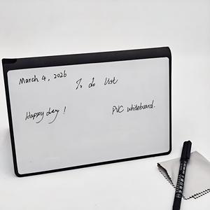 Tableau <span class=keywords><strong>d</strong></span>'écriture réutilisable pour étudiants, couverture en PU, format A5, imperméable, effaçable, bloc-notes avec stylo et chiffon <span class=keywords><strong>d</strong></span>'effacement - Product Image 5
