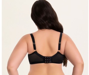 Sujetador push-up con copas huecas para mujer, cobertura total, con aros, estilo balconette, lencería femenina, tallas 34 36 38 40 42 D E F G H I J - Product Image 4