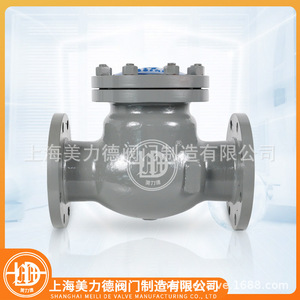 H44H-16C Cast Steel Flanged Swing Check Valve For Water Normal Temperature Wcb Body Rubber <b>Seal</b> - Product Image 4