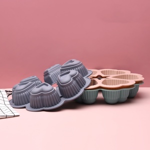 케이크 몰드 여섯 스트레이트 하트 디저트 마카롱 주방 베이킹 팬 베이킹 주방 용품 - Product Image 3