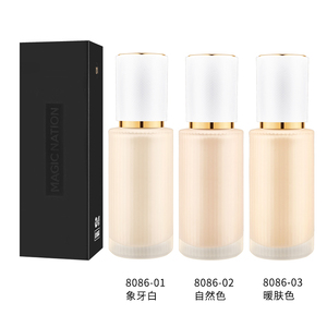 개인 라벨 매트 LOW MOQ 리퀴드 파운데이션 메업 방수 풀 커버리지 파운데이션 뮤에스트라 그라티스 드 마킬라제 - Product Image 5