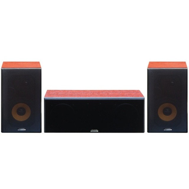KYYSLB 5 Inch Wall-mounted Rear Center Surround Speaker Passive Wooden Hifi Speaker Combination Home Theater Audio System