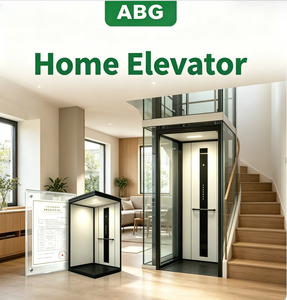 Ascensor Residencial Sencillo de 2 Pisos con Motor Monofásico de 220V, <span class=keywords><strong>Elevador</strong></span> sin Foso de Bajo Costo para Villas Rurales y Casas de Campo - Product Image 2