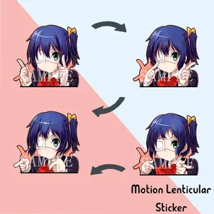 สติกเกอร์รูปเลนส์3D กันน้ำสำหรับโทรศัพท์เคส MacBook <span class=keywords><strong>Air</strong></span> pods <span class=keywords><strong>ต</strong></span>กแ<span class=keywords><strong>ต</strong></span>่งส่วนบุคคลแบบ DIY สติกเกอร์เปลี่ยนภาพอะนิเมะ - Product Image 6