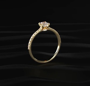 Bague de fiançailles en moissanite la plus vendue, idéale pour les mariages, les fiançailles et les occasions festives, disponible à la vente - Product Image 6