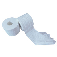 Papier toilette ultra doux 3/4 plis, 300 feuilles, gaufrage personnalisé, pour salle de bain