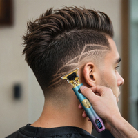 Tondeuse à barbe vintage T9 Tondeuse à cheveux sans fil Tondeuse à cheveux professionnelle sans fil pour hommes