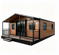 Luxuriöse Minimalistische Vorgefertigte Villa Container-Haus Komplett Möbliert Außenbereich Mehrere Schlafzimmer 20ft Doppel-Flach Erweiterbares Modulares Haus