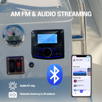 BT Digital Media de alta potencia 4X75W MP3 MP5 Player All-Weather Receptor de instrumentos musicales al aire libre Función AMFM Suministro marino