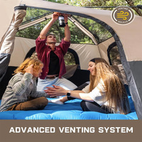 Tente de cabine instantanée OEM/ODM pour le camping en plein air 4/6/8/10 personnes configuration 60 secondes sac de transport portable étanche au vent pour la famille