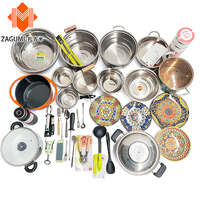 Peralatan Masak Kuningan Tradisional Buatan Tangan Set Panci Sajian Grosir Peralatan Masak Kuningan