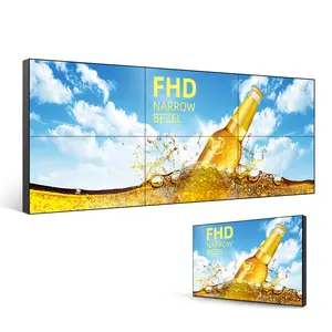 super slim 46 49 55 65 inch 0.88mm 1.7mm 3.5mm indoor display lcd narrow video multi splicing screen bezel seamless wall