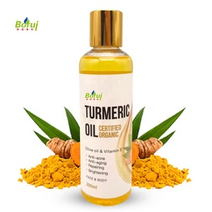 Aceite esencial orgánico a granel OEM Curcuma <span class=keywords><strong>aromatica</strong></span> Longa blanqueamiento aceite de cúrcuma facial para aclarar la piel Curculia Pour Le Visage - Product Image 1