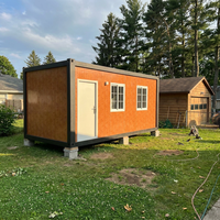 Maison conteneur modulaire préfabriquée de luxe moderne de 20 pieds, détachable, pour invités, à assembler soi-même, pour jardin