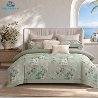 Ensemble 3 pièces en coton égyptien imprimé, certifié OEKO-TEX, approuvé GOTS, 400TC, pur, naturel, doux, soyeux, confort luxueux