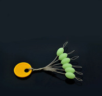 Perles de pêche lumineuses ovales en caoutchouc S M L, flotteurs, stoppeurs de ligne de pêche, accessoires de pêche