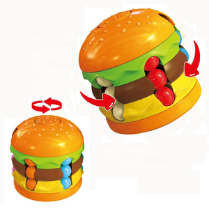 ZG per bambini <span class=keywords><strong>di</strong></span> plastica hamburger patatine fritte con fagiolo magico Puzzle giroscopio giocattolo rotante per <span class=keywords><strong>cubo</strong></span> stile Stress sollievo per Fidget Cube - Product Image 1