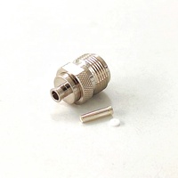 Connecteur coaxial RF femelle de type N, câble coaxial RG402 .141'', 50 ohms, 1 broche, pour équipement de test et de mesure