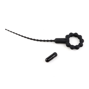 เครื่องขยายท่อปัสสาวะแบบสั่นทำจากซิลิโคน ใช้งานด้วยมือ รุ่น DX 1127 สีดำ ของเล่นทางเพศสำหรับผู้ใหญ่ชายหญิง - Product Image 5