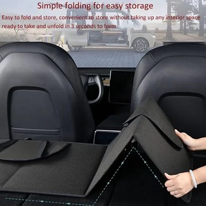 Matelas de couchage pliable pour siège arrière de SUV, planche d'extension de lit, matériau en flanelle, imperméable, pour <span class=keywords><strong>accessoires</strong></span> intérieurs de voiture - Product Image 2
