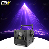 Projecteur laser GEVV 8W 10W RGB pleine couleur DMX512, animation laser pour scène, DJ, discothèque, bar, mariage