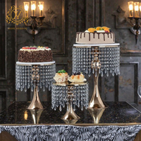 Ensemble de Présentoirs à Gâteaux en Métal pour Décoration de Mariage, Hôtel, Table à Desserts, Scène de Mariage, Restaurant