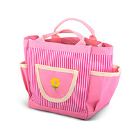 Ensemble de jardinage pour enfants, outils de jardin pour tout-petits, jouets de sable pour l'extérieur, jardin, cadeau d'anniversaire, râteau, pelle, truelle, sac de rangement