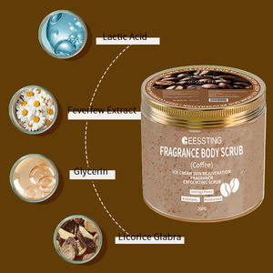 Crema Exfoliante Hidratante y Blanqueadora para Piel Grasa y Frescura Durante Todo el Día, Crema Facial y Corporal con Aroma a Café - Product Image 4