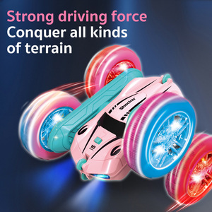 Offre Spéciale Voiture Télécommandée Cascadeuse Rose Double Face Papillon avec Effet LED et Rotation à 360°, Lumières aux Roues - Product Image 5