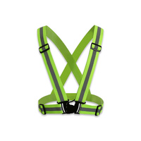 Ceinture réfléchissante avec gilet de sécurité élastique réglable, ceinture réfléchissante d'extérieur haute visibilité pour la course à pied