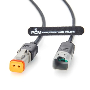Conector Automotivo à Prova d'Água Deutsch DT04-2P 2 Vias Macho para Fêmea Série DT DT06-2S-E008 16AWG para Carro, Caminhão e Barco - Product Image 1