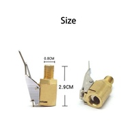 Embouts de gonflage de pneus avec clip pour gonfleur et manomètres, adaptateur de buse fileté pour pompe à air de voiture, accessoires de pompe à air de voiture, conversion rapide