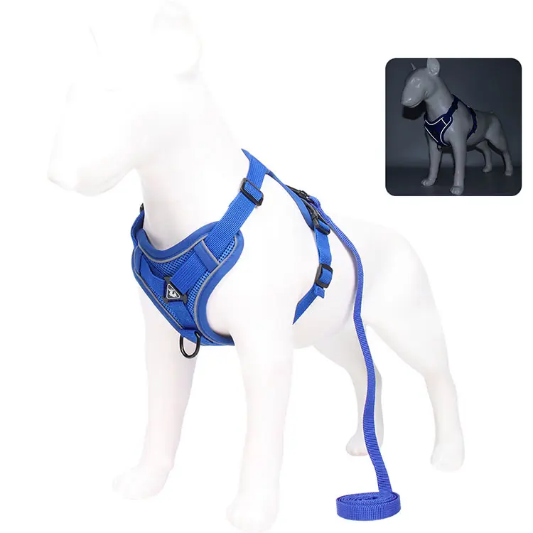 2022 Hot Sale No Pull Pet Vest Reflective Adjustable No-Choke Soft Padded Waterproof Dog Vest