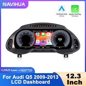 Nuevo Panel de Instrumentos Digital para Automóvil Navihua, Velocímetro con Sistema Linux, Pantalla LCD Carplay, Cabina Virtual para Audi Q5 2009-2013 - Product Image 1